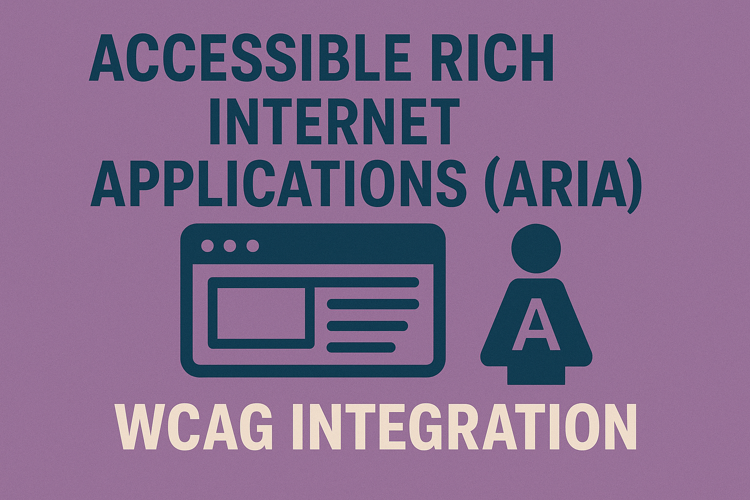 Accessible Rich Internet Applications (ARIA) & WCAG Integration