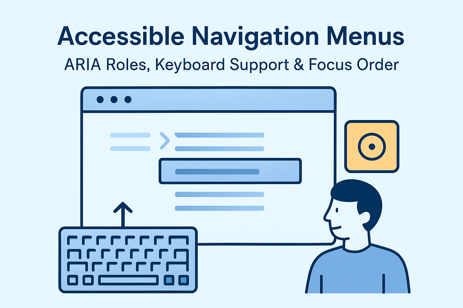 Accessible Navigation Menus — ARIA Roles, Keyboard Support & Focus Order