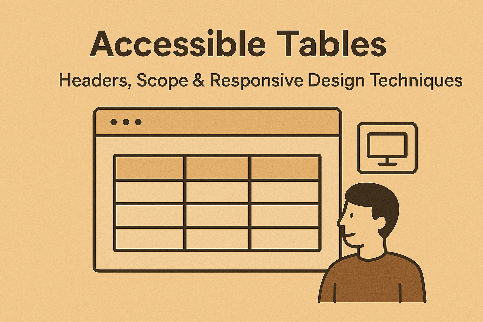 Accessible Tables — Headers, Scope & Responsive Design Techniques