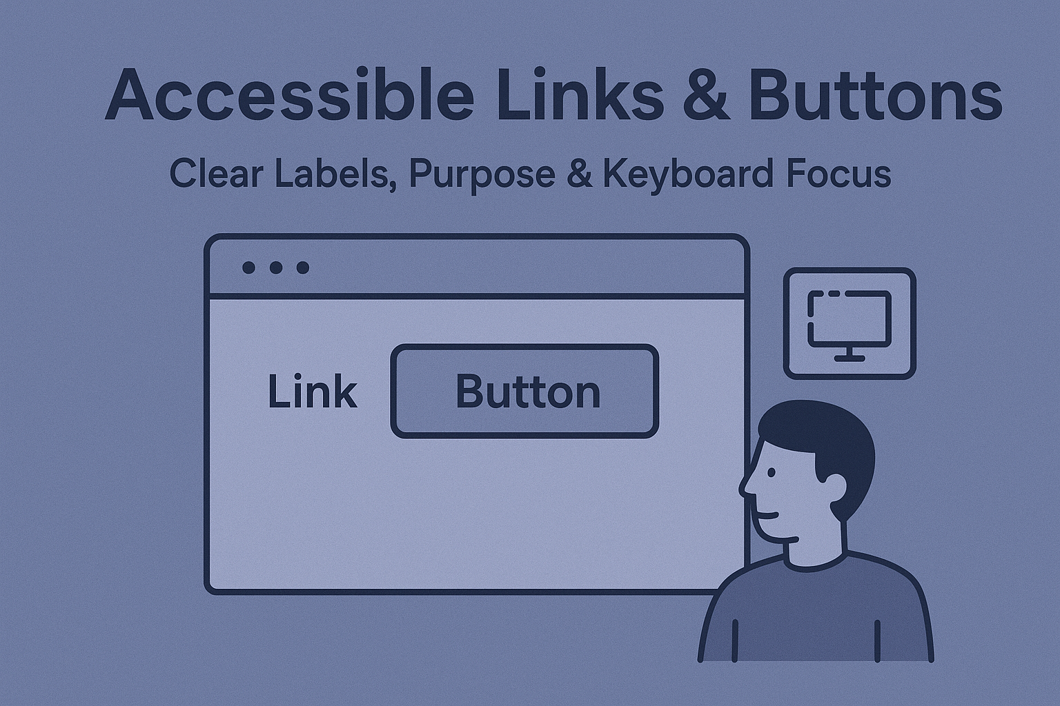 Accessible Links & Buttons — Clear Labels, Purpose & Keyboard Focus