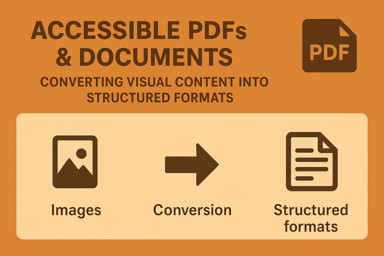 Accessible PDFs & Documents — Converting Visual Content into Structured Formats