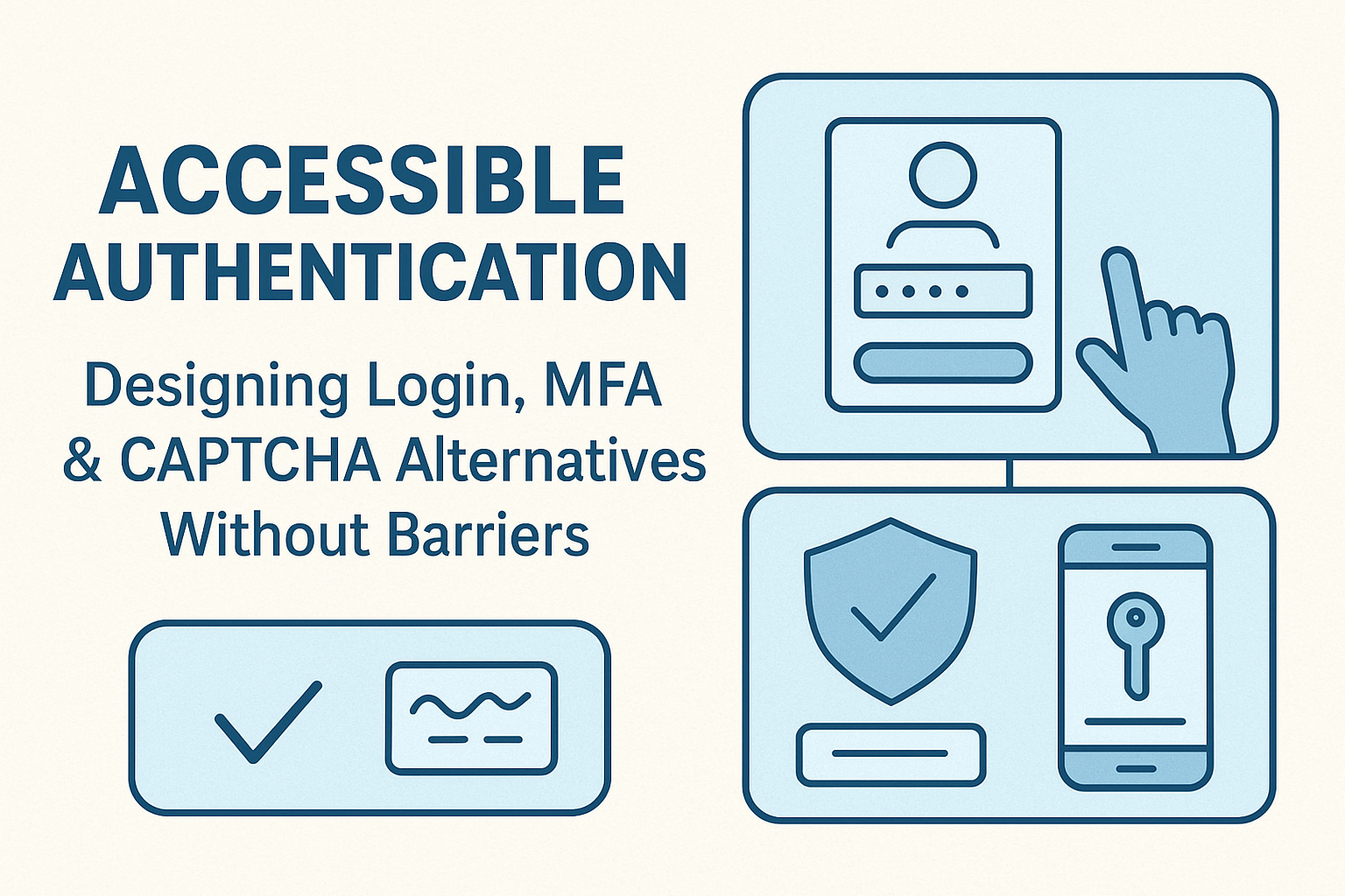 Accessible Authentication — Designing Login, MFA & CAPTCHA Alternatives Without Barriers