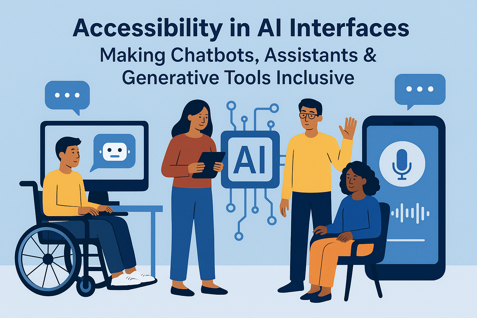 Accessibility in AI Interfaces — Making Chatbots, Assistants & Generative Tools Inclusive
