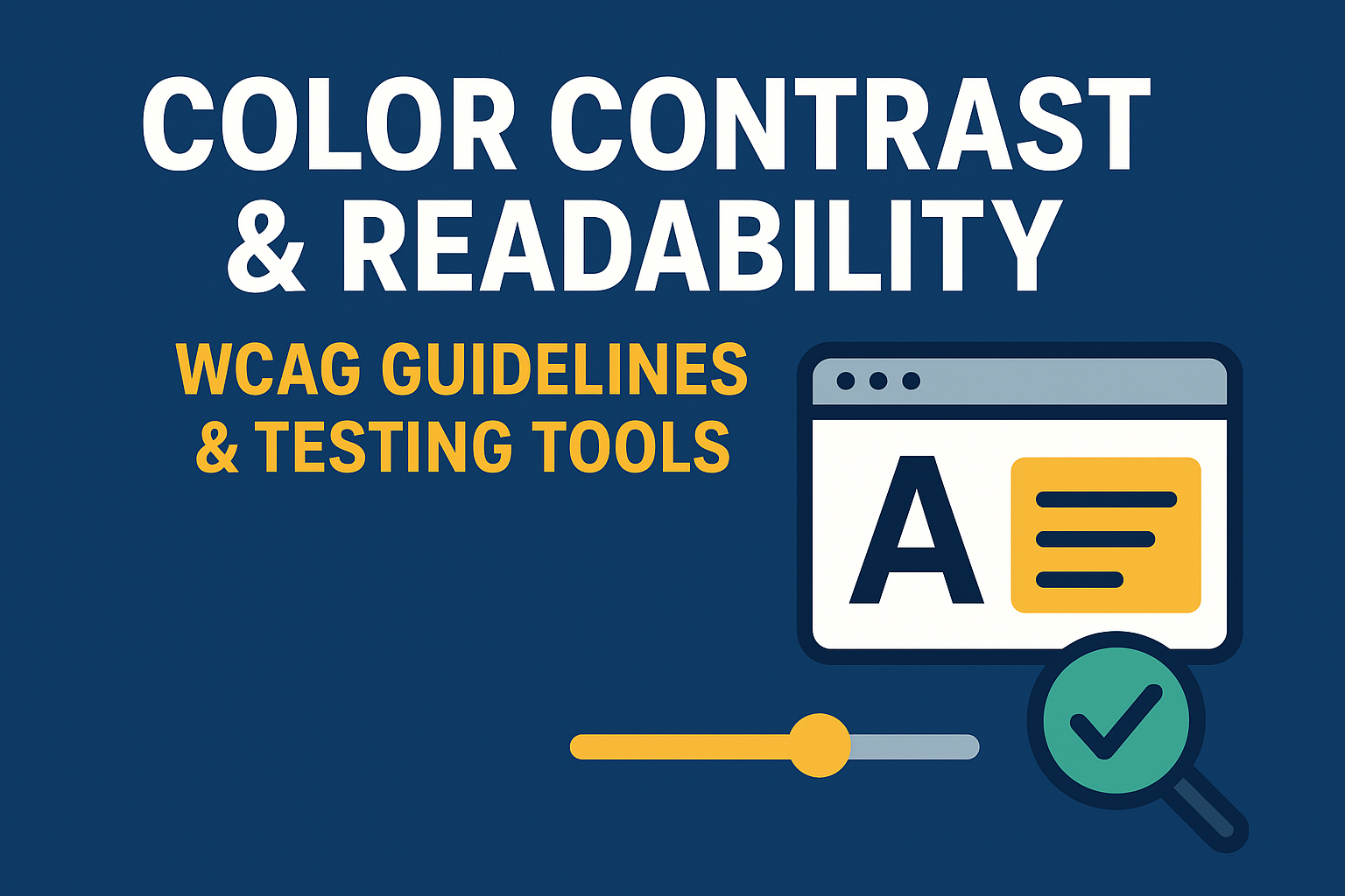 Color Contrast & Readability — WCAG Guidelines & Testing Tools