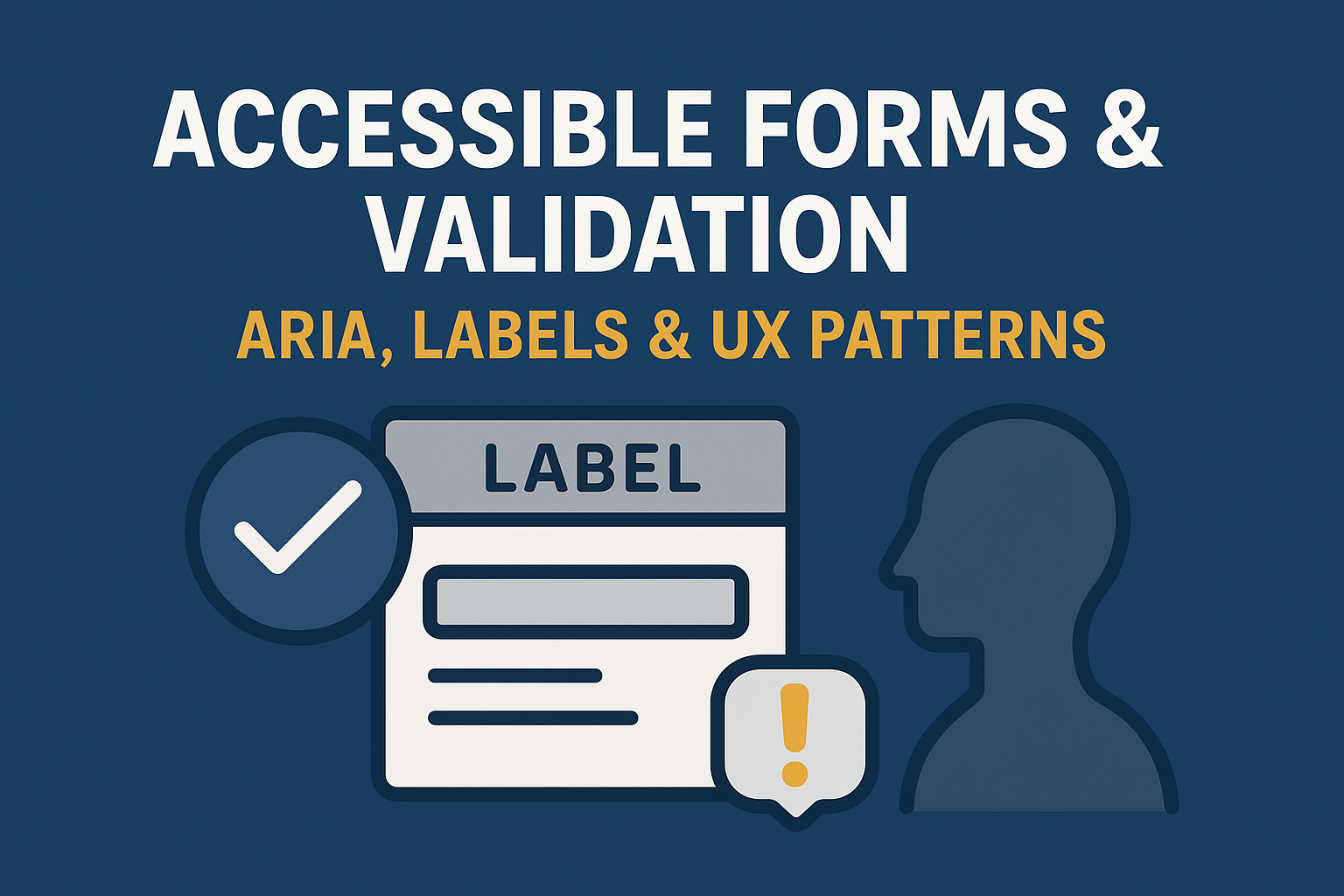 Accessible Forms & Validation — ARIA, Labels & UX Patterns
