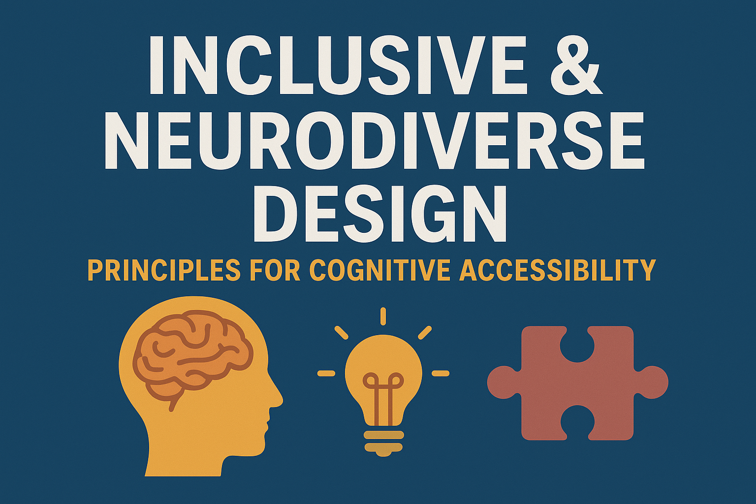 Inclusive & Neurodiverse Design — Principles for Cognitive Accessibility