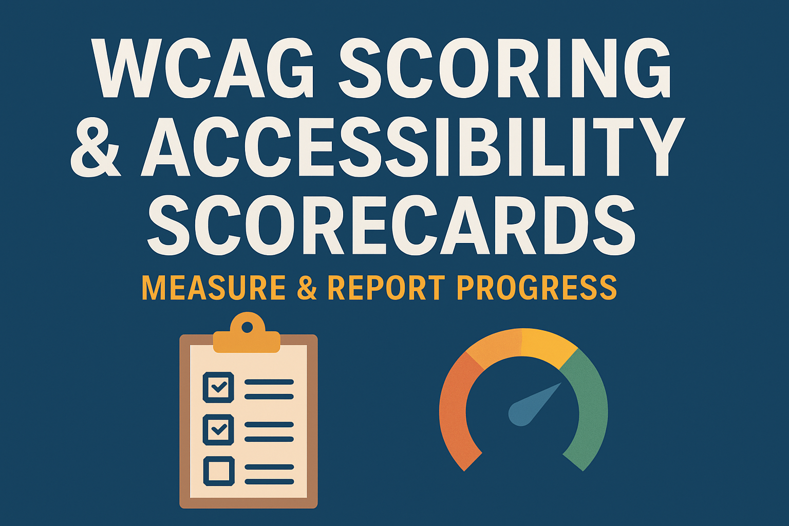 WCAG Scoring & Accessibility Scorecards — Measure & Report Progress