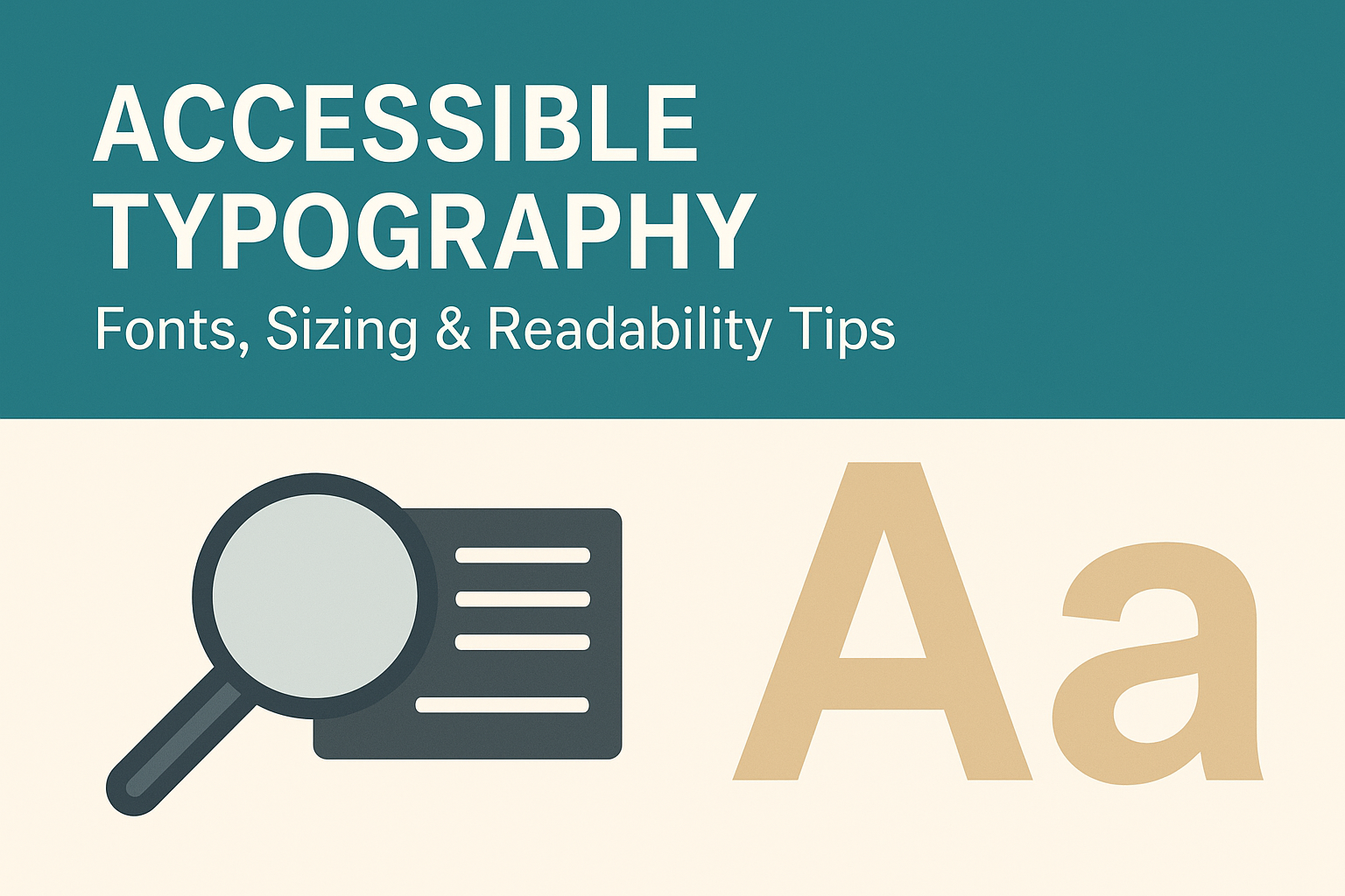 Accessible Typography — Fonts, Sizing & Readability Tips