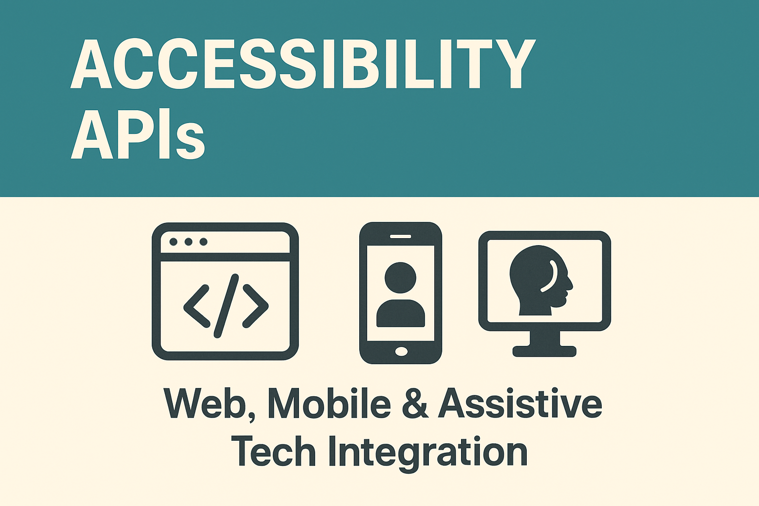 Accessibility APIs — Web, Mobile & Assistive Tech Integration